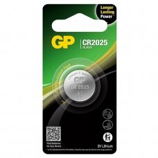 Elementas GP Lithium Cell, CR2025 (DL2025), 1 vnt.