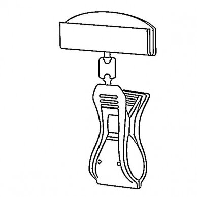 Kainų laikyklis, prisegamas didelis etiketės laikiklis 2130 (C4206-LI) 2