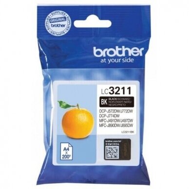 Rašalinės kasetės Brother LC3211BK ink cartridge, black