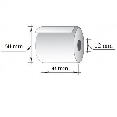 Terminė kasos juosta 44x40m/12mm (maks.diam. 60mm) 1