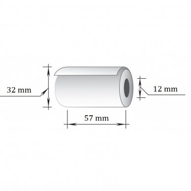 Terminė kasos juosta, 57x10m/12mm (maks.diam. 32mm) 5