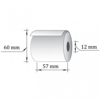 Terminė kasos juosta 57x43m/12mm (maks.diam. 60mm) 3