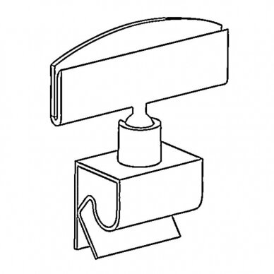 Kainų laikyklis, užmaunamas etiketės laikiklis 12-B10406-AV (110145-1-PH) 4